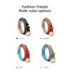587637665 Light Luxury Leather Dog Collar Fashion Wear-Resistant Tear Bite Widening Collar Pet Supplies