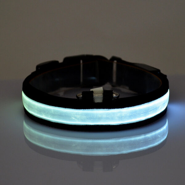 587814161 LED Pet Luminous Collar USB Charging Collar Teddy Luminous Neck Sleeve Small Large Dog And Cat Supplies