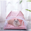 Cat Nest Summer Cat Tent Cat House Semi enclosed Pet Bed Four Seasons Dog Nest Villa Bed Supplies