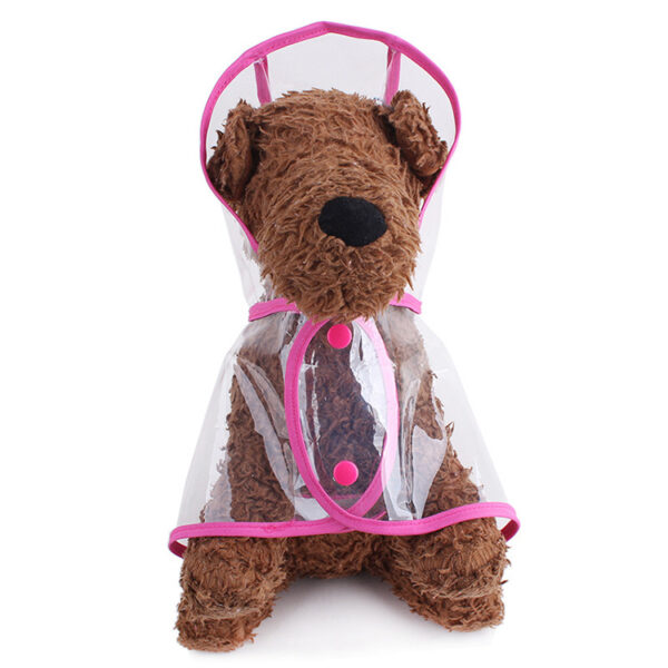 587632796 Pet Supplies Dog Raincoat Teddy Small And Medium-Sized Dogs New Transparent Plastic Fashion Poncho Pet Raincoat