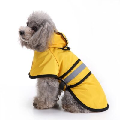 587637222 Dog Raincoat Reflective Dog Clothes Small Dog Bibi Teddy Four Seasons Universal Raincoat Pet Supplies