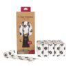 White Footprint Dog Poop Collection Bag D2W Photo Oxygen Degradation Pet Garbage Bag Pet Supplies