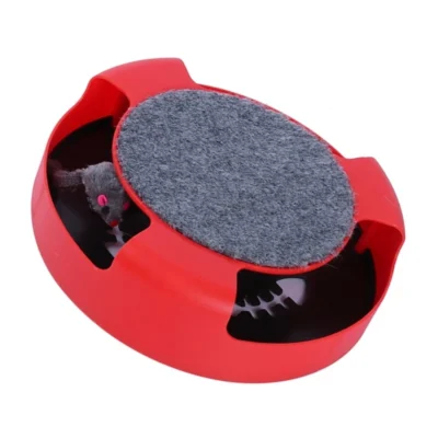 587689896 Rotating Cat Wheel Puzzle Game Fun Plate Mouse Teasing Cat Toy Shadowless Little Mouse Cat Toy Pet Supplies