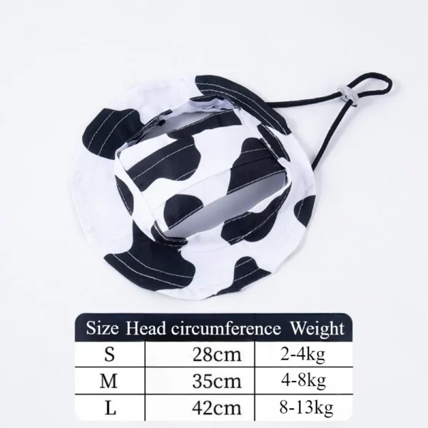 587813841 Fashion Dog Hat Adjustable Pet Bucket Hats with Ear Holes Summer Outdoor Round Brim Sun Hat for Samll Dogs Cats Pet Supplies