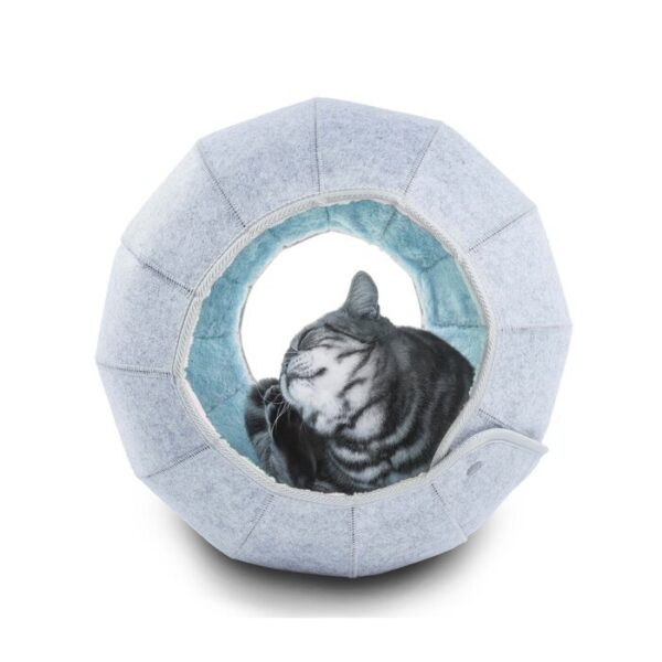 587638539 Foldable Breathable Pet Bed Cat Kennel Cave Tunnel Semi-Enclosed Creative Cat Mat Cat And Dog Supplies