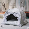 Cat Nest Summer Cat Tent Cat House Semi enclosed Pet Bed Four Seasons Dog Nest Villa Bed Supplies