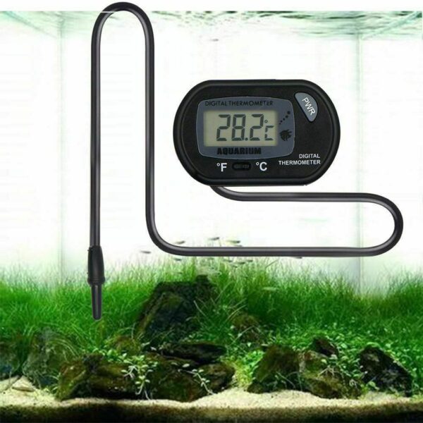 587690632 LCD Digital Aquarium Thermometer Fish Tank Water Temperature Meter Aquarium Temp Detector Fish Alarm Pet Supplies Tool Aquatic