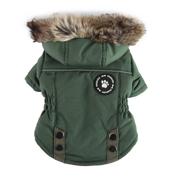 587625801 Pet Dog Supplies Winter Padded Dog Clothes Chest and Back Zipper Jacket Pet Clothes Chest and Back