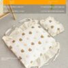 587634353 Cat Bed Universal Pet Bed Pet Nest Dog Nest Removable Solid Wood Bed Cute Kitten Princess Bed Pet Supplies