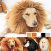 587692342 Pet transformation funny dog lion wig hat pet lion headgear