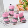 587690417 Summer Breathable Non-Slip Pet Shoes Reflective Mesh Hollowed Out Comfortable Than Bear Small Dog Foot Cover Dog Supplies