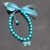 587813809 Dog Collar Rhinestone Pearl Necklace Diamond Pet Collars Mascotas Dog Accessories Leashes For Little Dogs Pet Supplies Cachorro