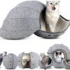 587638535 Foldable Breathable Pet Bed Cat Kennel Cave Tunnel Semi-Enclosed Creative Cat Mat Cat And Dog Supplies