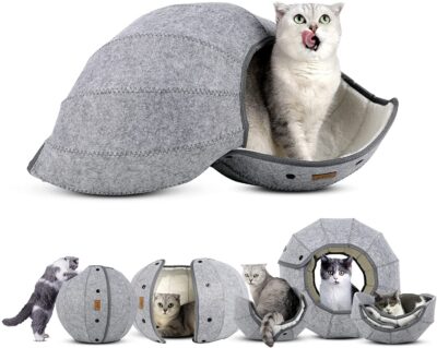 587638535 Foldable Breathable Pet Bed Cat Kennel Cave Tunnel Semi-Enclosed Creative Cat Mat Cat And Dog Supplies