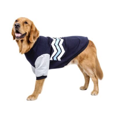 587813284 New Pet Clothing Dog Clothes Cotton Big Dog Wave Sweater Pet Supplies Pet Sweater Leisure