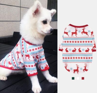 587692417 Christma Elk Cute Pet Clothes