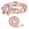 Sunflower Pet Collar Cotton Breathable Dog Collar Zou Ju Printed Neck Ring Pet Supplies