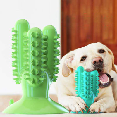 587638915 Dog Toothbrush Dog Teeth Cleaning Stick Leaking Device Bite-Resistant Pet Supplies