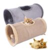 Pet supplies, cat tunnels, foldable suede cat channels, cat toy drill buckets