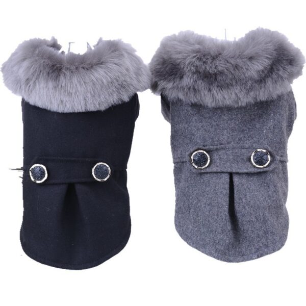 Pet Supplies Clothes Classic Nizi Fur Collar Dog Clothing Coat