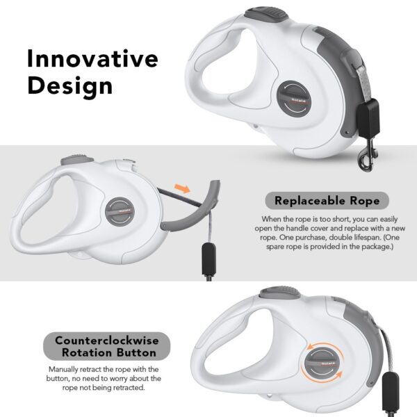 Pet Automatic Retractable Dog Leash Retractable Pet Supplies Reflective Dog Walking Rope Explosion-Proof Punch Not Stuck Rope
