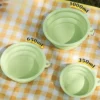 587691015 Dog Feeders Folding Silicone Bowl Outdoor Travel Foldable Portable Cat Dog Food Water Container Feeding Tray Bowl Pet Supplies