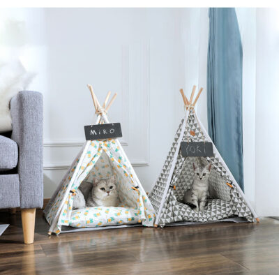 587813262 Pet Tent Kennel Removable And Washable Canvas Dog Tent Pet Bed Pad Pet Supplies