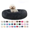 587634915 Pet Nest Warm Soft Plush Sleeping Bed Pad Kennel Breathable Dog Cat House Pet Bed Dog house Animals Supplies