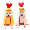 587690105 Chick Transformed Dog Cat Small Medium-Sized Dog Autumn And Winter Sweatshirt Scratch Pet Clothes Supplies Teddy Fighting Bichon