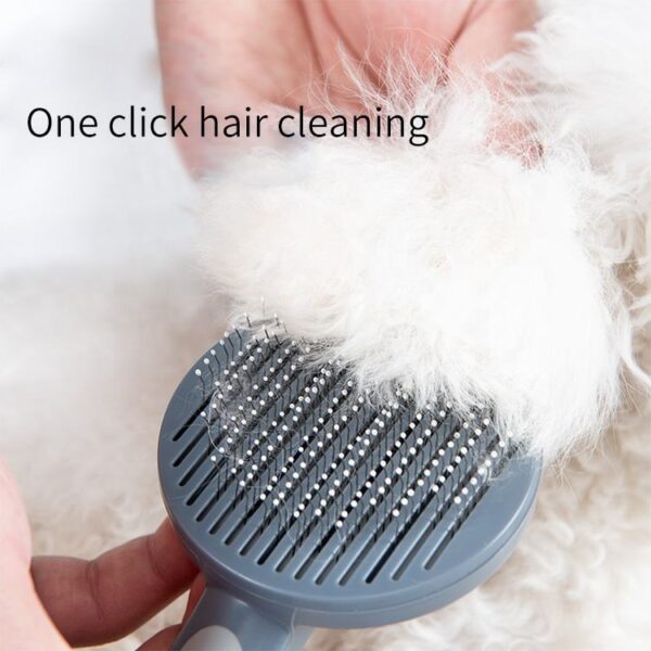 587690429 Pet Supplies Self-Cleaning Comb Cat Comb Dog Needle Comb Cat Hair Removal Comb Massage To Remove Floating Hair Brush