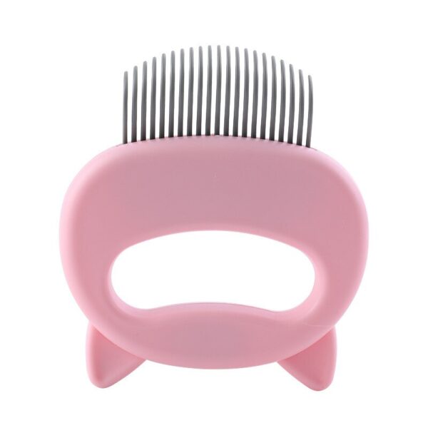 587690578 Elastic Soft Needle Comb Pet Hair Removal Massaging Shell Comb Cat Massage Brush Kitten Grooming Shedding Tools Bathing Supplies
