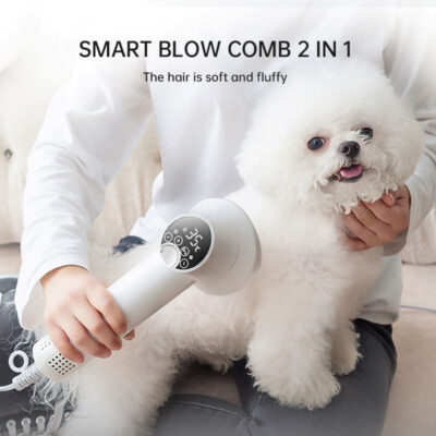 587813539 Smart Pet Hair Dryer Dog Golden Retriever Cat Grooming Hairdressing Blow & Comb Silent No Harm Pet Cleaning Supplies Pet Product