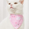Pet Supplies Pet Saliva Towel Cartoon Pet Dog Collar Cat Triangle Towel Collar Pet Triangle Towel
