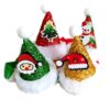 587639416 Pet Cat Dog Caps Cone Hat With Adjustable Strap Dog Christmas Headpiece Costume Cap Party Supplies