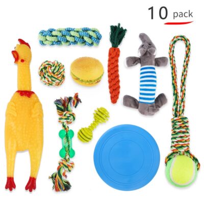 587813876 Pet Supplies Dog Cotton Rope Toy Tooth Grinding and Tooth Cleaning Dog Bite Rope Combination Set