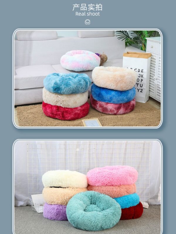587634917 Pet Nest Warm Soft Plush Sleeping Bed Pad Kennel Breathable Dog Cat House Pet Bed Dog house Animals Supplies