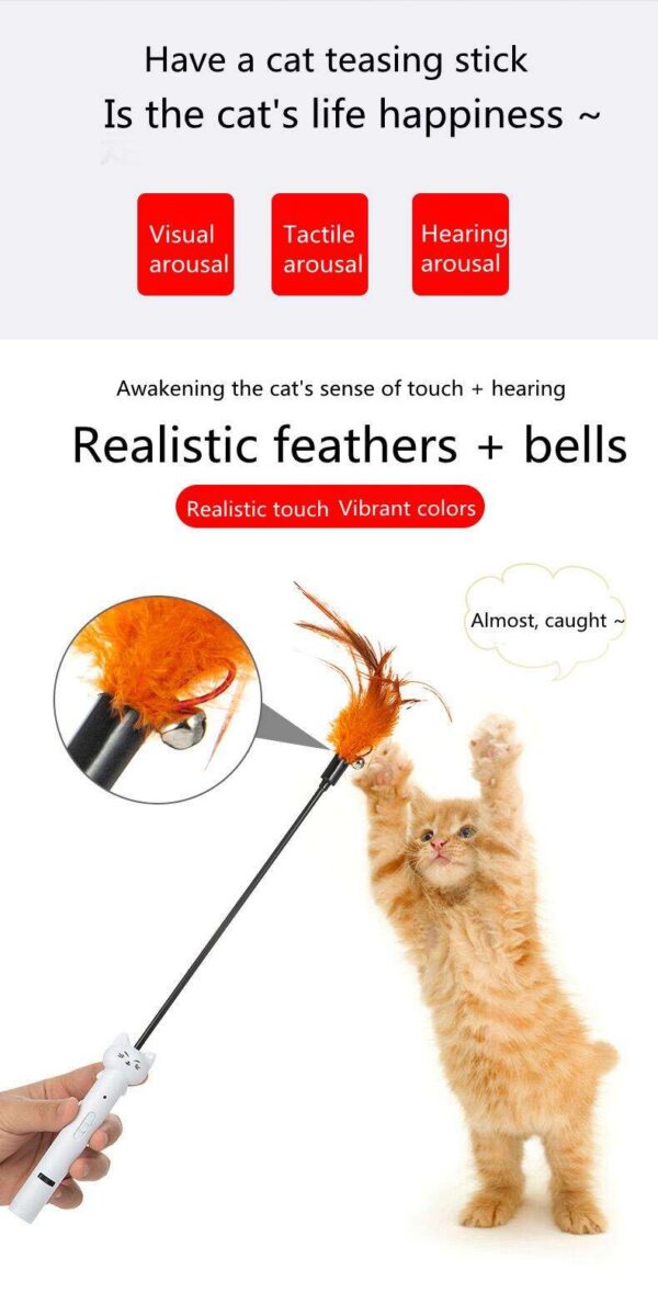 587690367 USB Charging Laser Teasing Cat Stick Infrared Laser Light Pattern Projection Cat Toys Pet Supplies Teasing Cat Pen