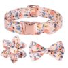 Sunflower Pet Collar Cotton Breathable Dog Collar Zou Ju Printed Neck Ring Pet Supplies