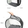 587813691 Pet Cat Carrier Bag Foldable Transparent Cage Portable Travel Breathable Cat Transport Bag Basket Backpack Handbag Pet Supplies