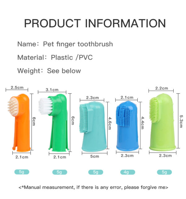 587620643 Pet Supplies Cat and Dog Finger Toothbrush Pet Finger Toothbrush Cat and Dog Oral Cleaning Tools Pet Toothbrush