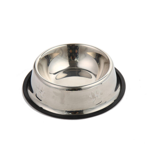 587813644 Stainless Steel Dog Bowl High-Grade Non-Slip Pet Bowl Pet Food Bowl Food Utensils 6 Sizes Pet Supplies