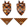 Tanpopo Cotton Plaid Thanksgiving Pet Bandana Pet Scarf Pet Bib