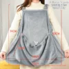 587637244 Pet transport apron, hanging chest bag for cats and puppies, plush, winter supplies