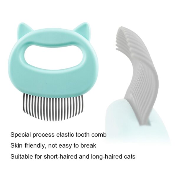 587690572 Elastic Soft Needle Comb Pet Hair Removal Massaging Shell Comb Cat Massage Brush Kitten Grooming Shedding Tools Bathing Supplies