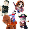587632934 Pet Cowboy Horse Riding Transfiguration Pet Supplies Clothing Cospaly Halloween Dog Clothes