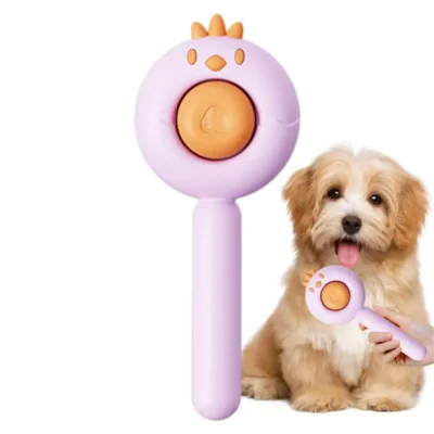 587634560 Comb For Dogs Self-Cleaning Stainless Steel Teeth Pet Comb Easy Hair Removal And Massaging Pet Brush Supplies Multifunctional