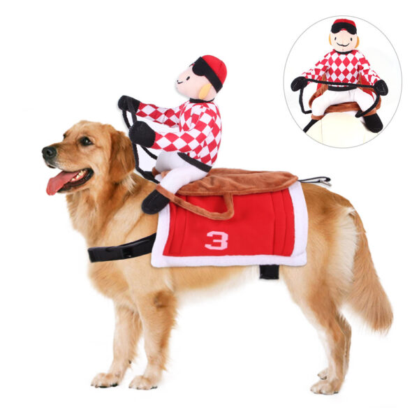 587632947 Pet Cowboy Horse Riding Transfiguration Pet Supplies Clothing Cospaly Halloween Dog Clothes