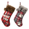 Christmas decoration supplies, high-end Christmas socks, pet socks, checkered socks, gift bags, letter socks