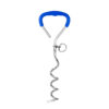 587639498 Outdoor Pet Supplies Dog Stake Chrome Plated Spiral Ground Anchor Dog Tether Factory Direct Stock