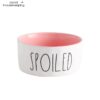 Cat Bowls Pet Food and Water Bowls Cartoon Letters Ceramic for Cats Dogs Pets Bowl Food Water Feeding Pet Supplies